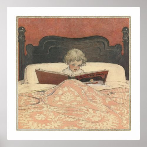 The Bed_Time Book by Jessie Willcox Smith Poster