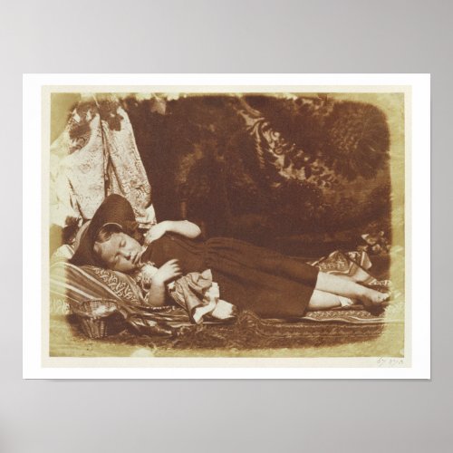 The Bedfellows c1843_47 salted paper print from