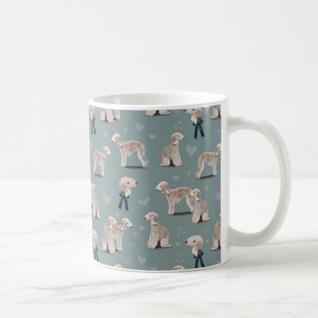 The Bedlington Terrier Dog Coffee Mug (Right)