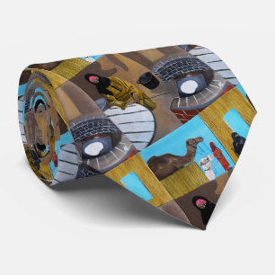 The Bedouin Women Painting by Alfred Fox Neck Tie