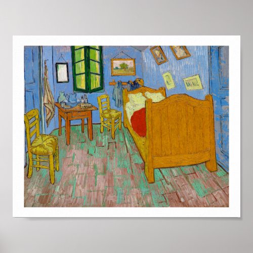 THE BEDROOM 1889 BY VINCENT VAN GOGH POSTER