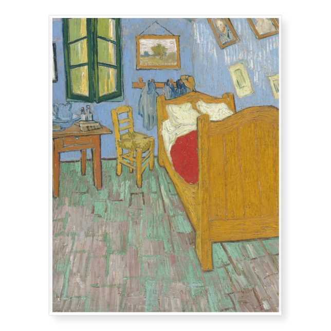 The Bedroom by Van Gogh Temporary Tattoos (Front)