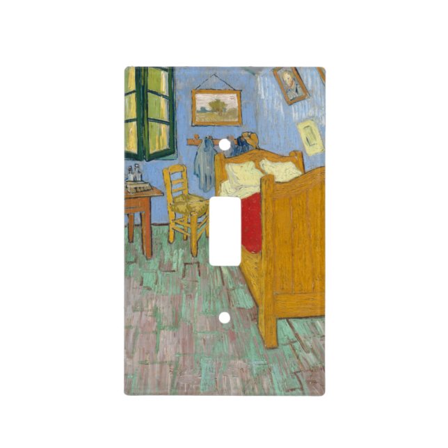 The Bedroom by Vincent Van Gogh Light Switch Cover (Front)