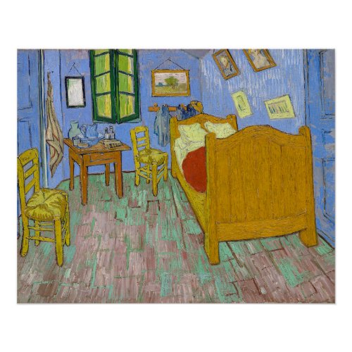 The Bedroom by Vincent Van Gogh Poster