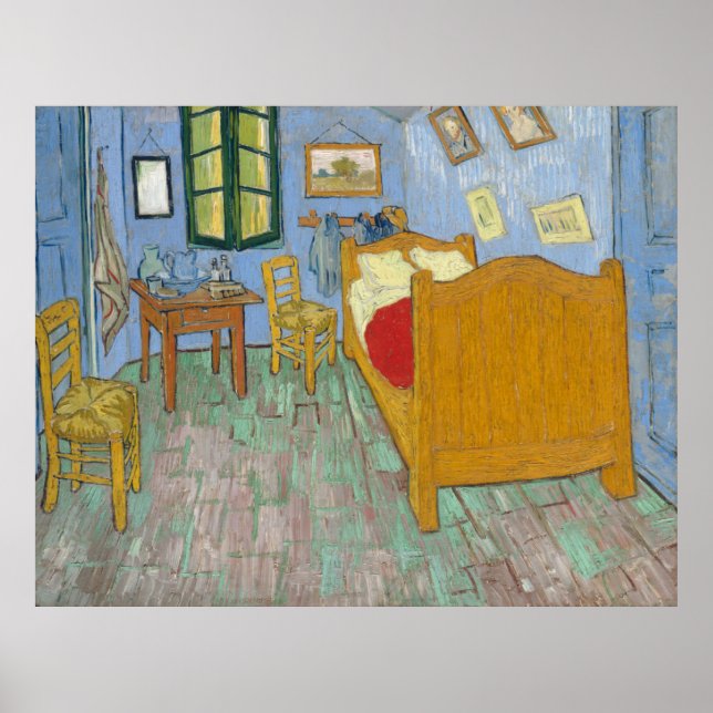 The Bedroom by Vincent Van Gogh Poster (Front)