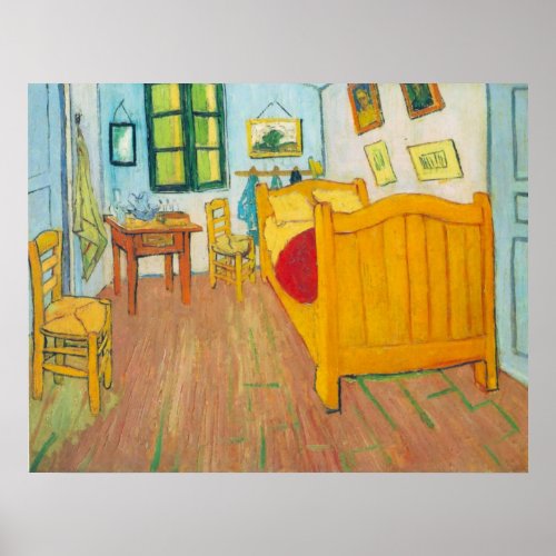 The bedroom in Arles Saint_Remy by van Gogh Poster