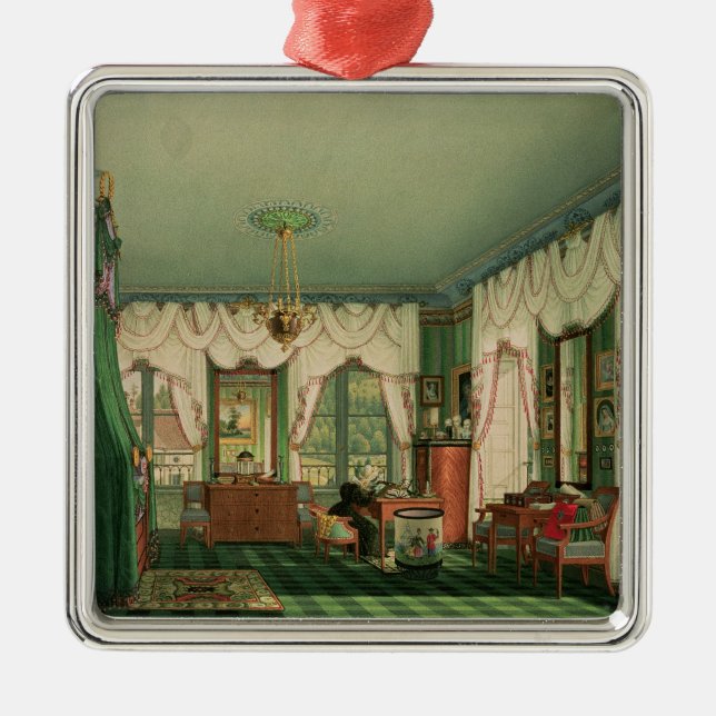 The Bedroom of Elizabeth of Bavaria Metal Ornament (Front)
