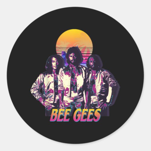 The Bee Gees Live For Men And Women Classic Round Sticker