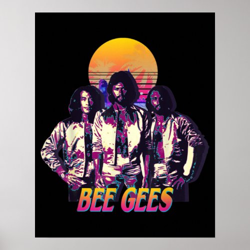 The Bee Gees Live For Men And Women Poster