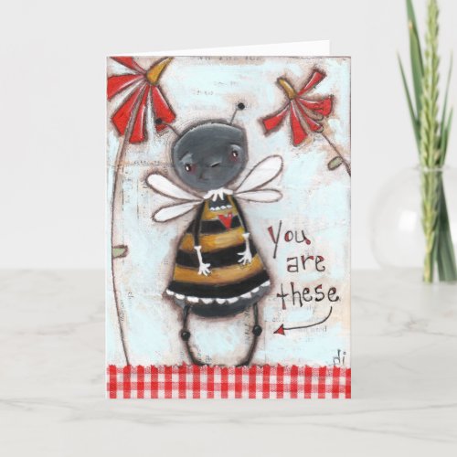 The Bee Knees _ Greeting Card Blank Inside