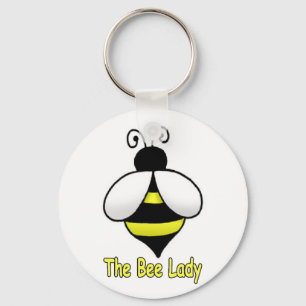 The Bee Lady yellow Keychain