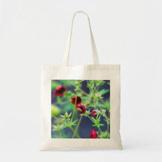 The Bee With the Red Flower Tote Bag