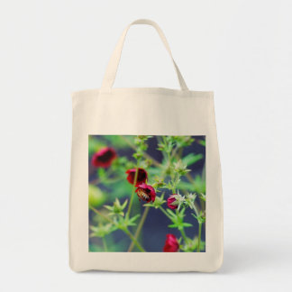 The Bee With the Red Flower Tote Bag