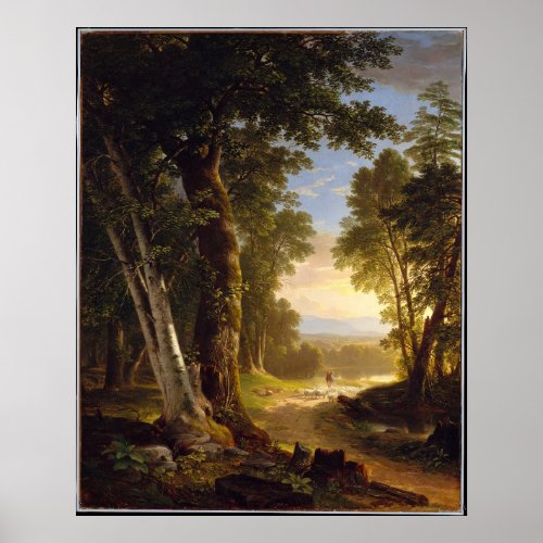 The Beeches _ Asher Brown Durand _ 1845 _  Poster