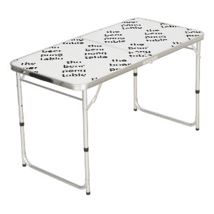 the beeer pong table