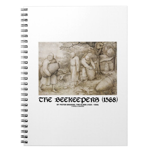 The Beekeepers (1568) Pieter Bruegel The Elder Notebook (Front)