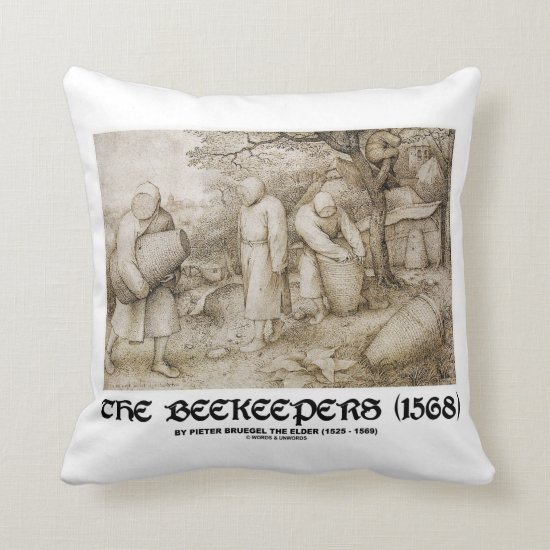 The Beekeepers (1568) Pieter Bruegel The Elder Throw Pillow