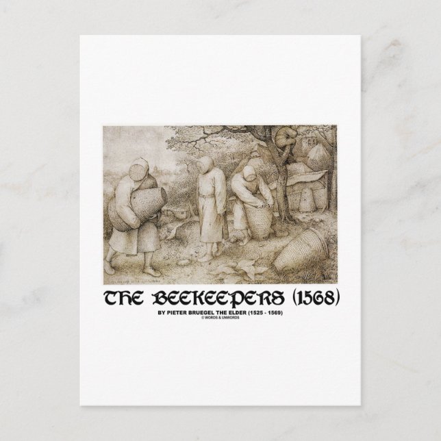 The Beekeepers (1568) Pieter Brugel The Elder Postcard (Front)