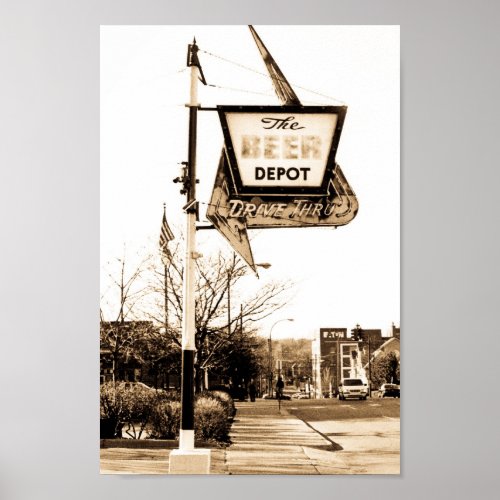 The Beer Depot of Ann Arbor Michigan Poster