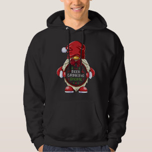 The Beer Drinking Gnome Matching Family Christmas Hoodie