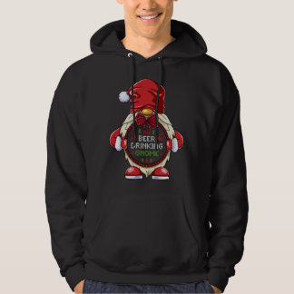 The Beer Drinking Gnome Matching Family Christmas Hoodie