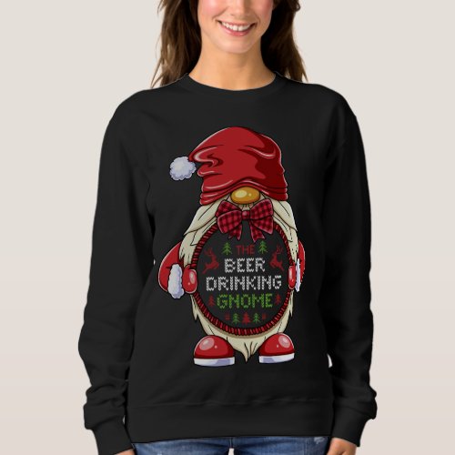 The Beer Drinking Gnome Matching Family Group Chri Sweatshirt