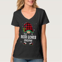 The Beer  Gnome Buffalo Plaid Christmas Matching F