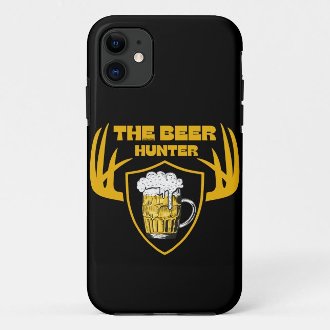 THE BEER HUNTER funny beer lover quote gift        Case-Mate iPhone Case (Back)