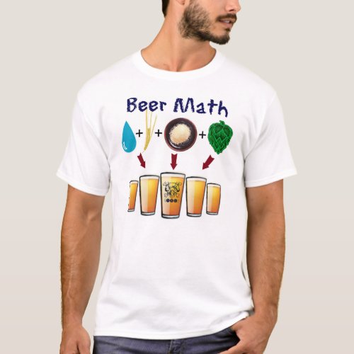 The Beer Math T from TriBEERatops Beer Club T_Shirt