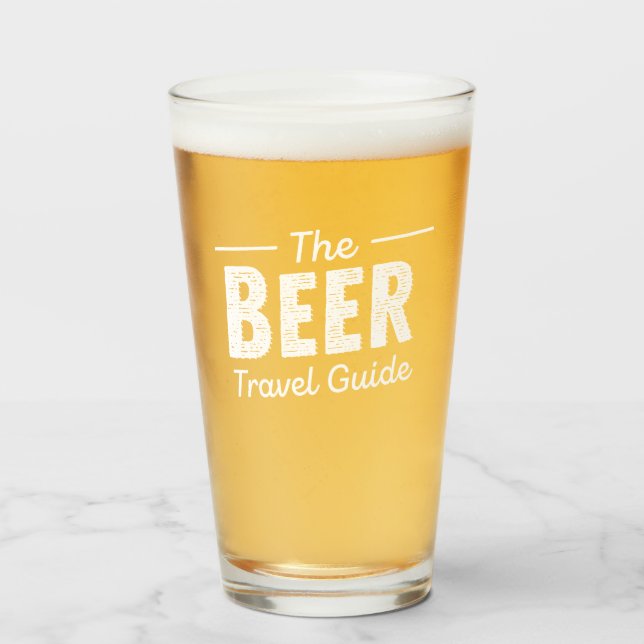 The Beer Travel Guide Pint Glass (Front Filled)
