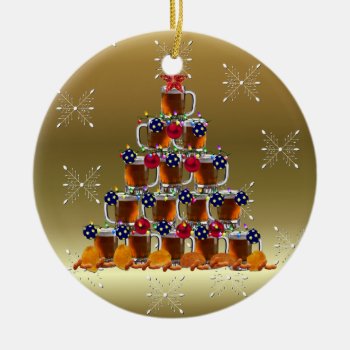 The Beer Tree Ceramic Ornament by orsobear at Zazzle