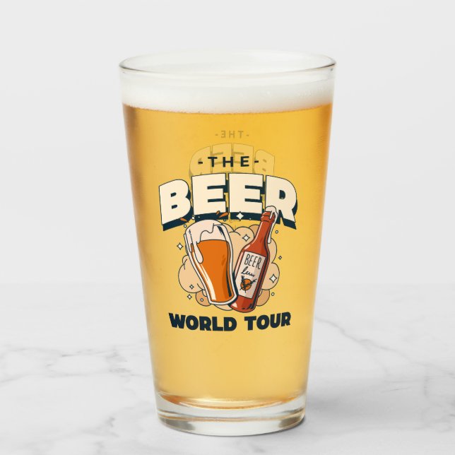 The Beer World Tour Glass (Back Filled)