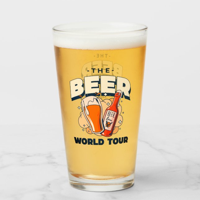 The Beer World Tour Pint Glass (Back Filled)
