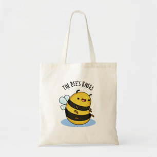 The Bees Knees Funny Bumble Bee Pun Tote Bag