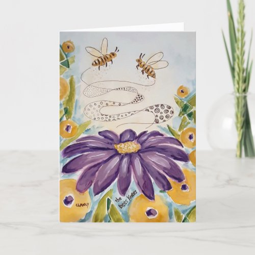 The Bees Knees greeting card