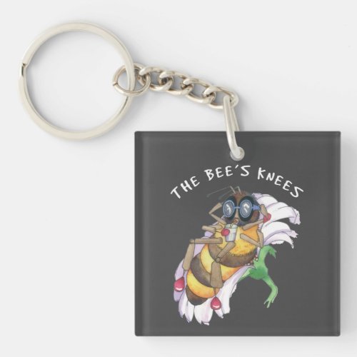 The bees knees  keychain