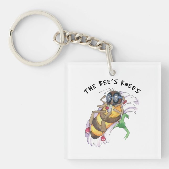 The bee's knees  keychain (Front)