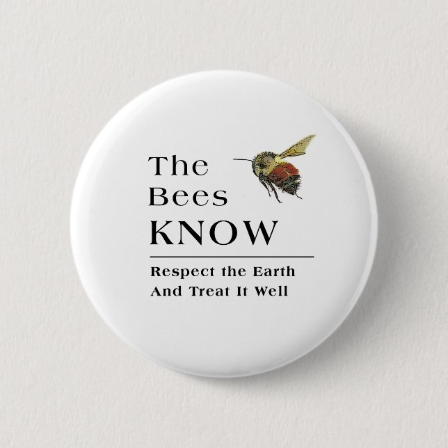 The Bees Know Button (Front)