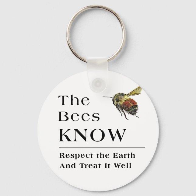 The Bees Know Keychain (Front)