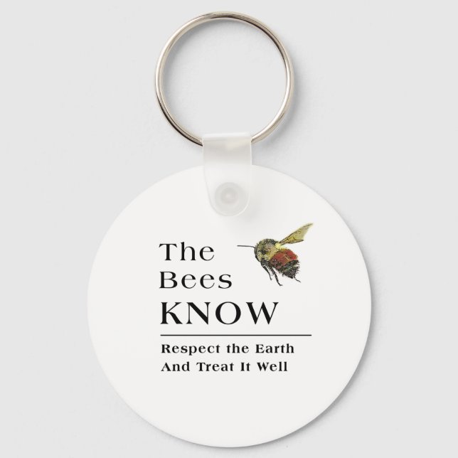 The Bees Know Keychain (Front)