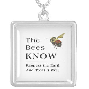 The Bees know Silver Plated Necklace