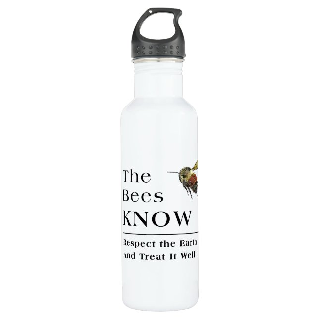 The Bees Know Water Bottle (Front)