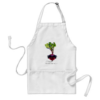 The beet goes on-light adult apron