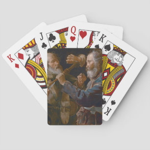 The Beggars' Brawl, c.1625-30 (oil on canvas) Poker Cards