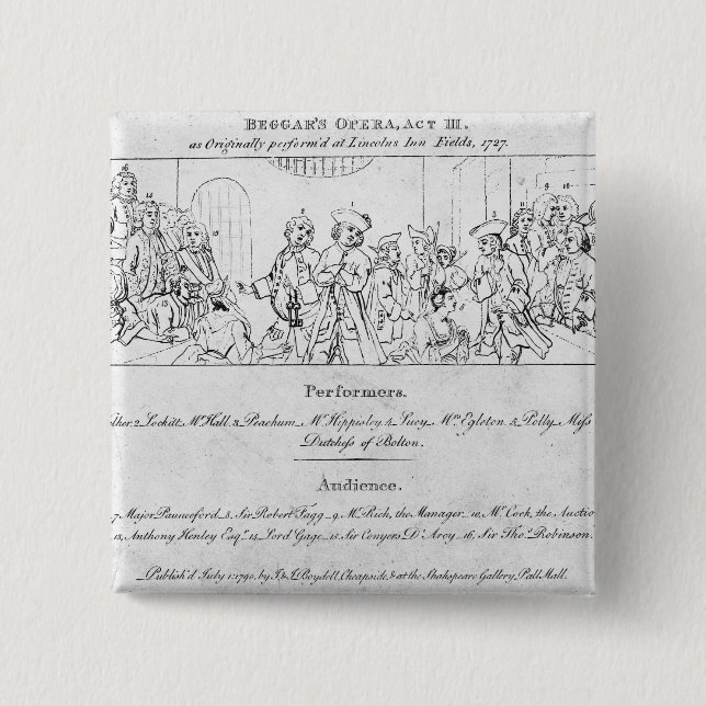 The Beggar's Opera' Button (Front)