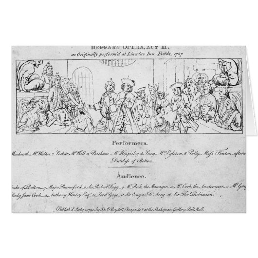 The Beggar's Opera' Cards (Front Horizontal)