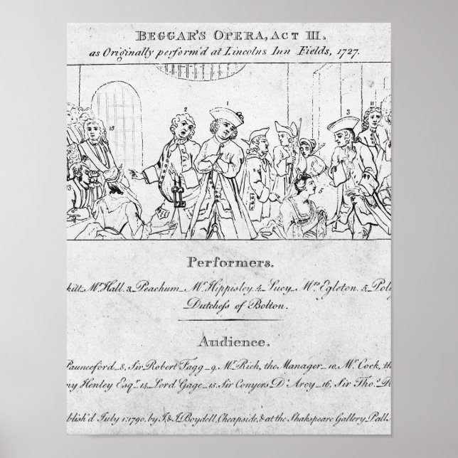 The Beggar's Opera' Poster (Front)