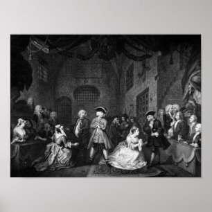 The Beggar's Opera, Scene III, Act XI, c.1728 Poster
