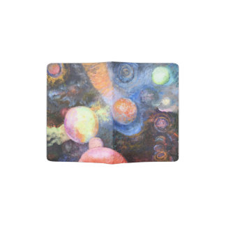 The Beginning -  Galaxy universe Painting    Passport Holder