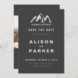 the beginning of our adventure save the date invitation